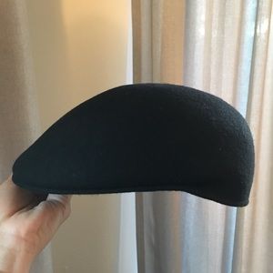 Country Gentleman Black Flat Cap Men’s Wool Hat M